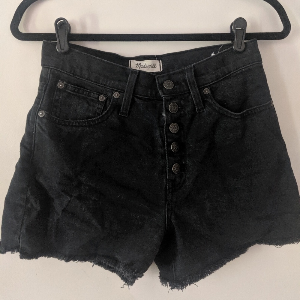 Madewell High Rise Button Fly Denim Shorts